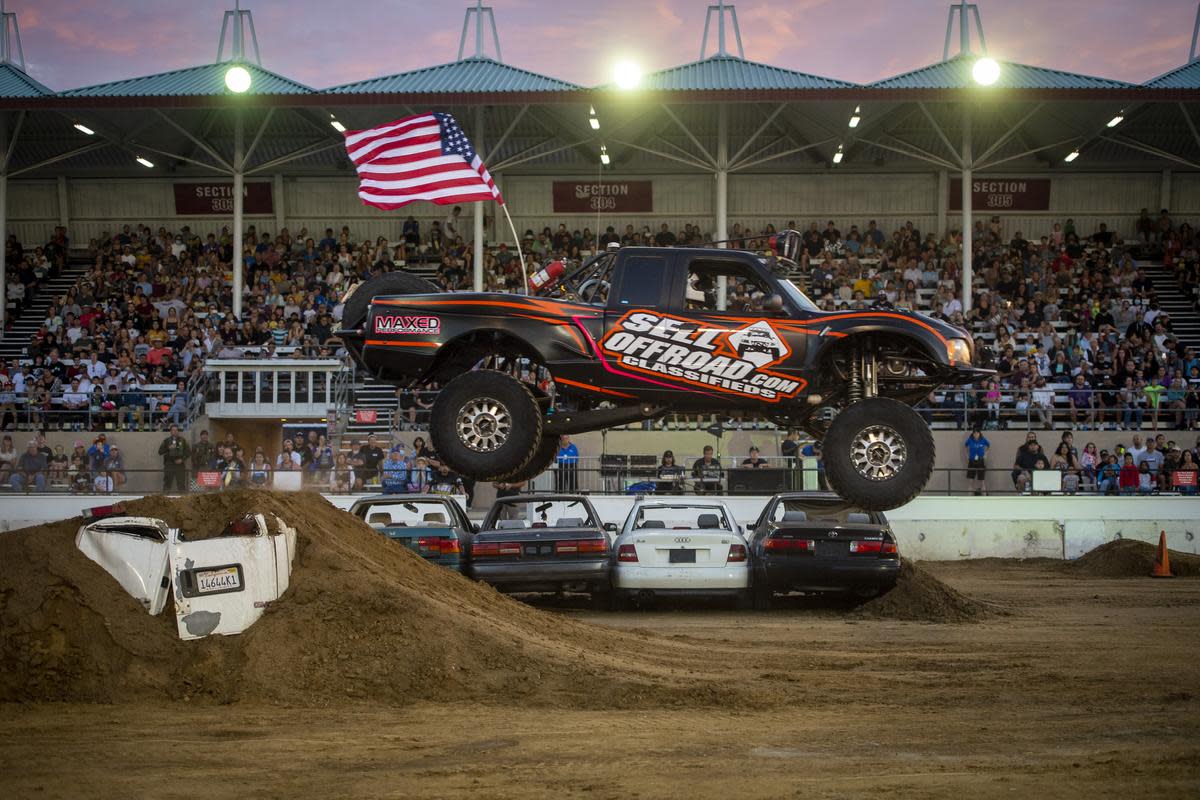 Oc Fair monster truck, sports arena at oc fair