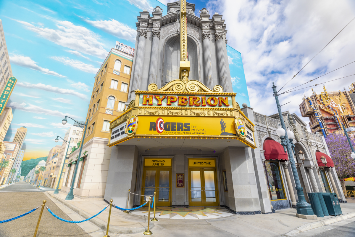 Image of a building front with a sign that reads "Hyperion."