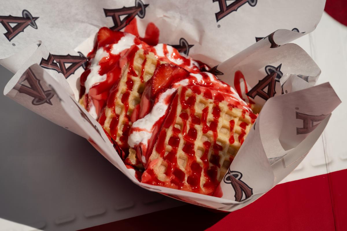 Strawberries & Cream Walk-Off Waffles at Angel Stadium