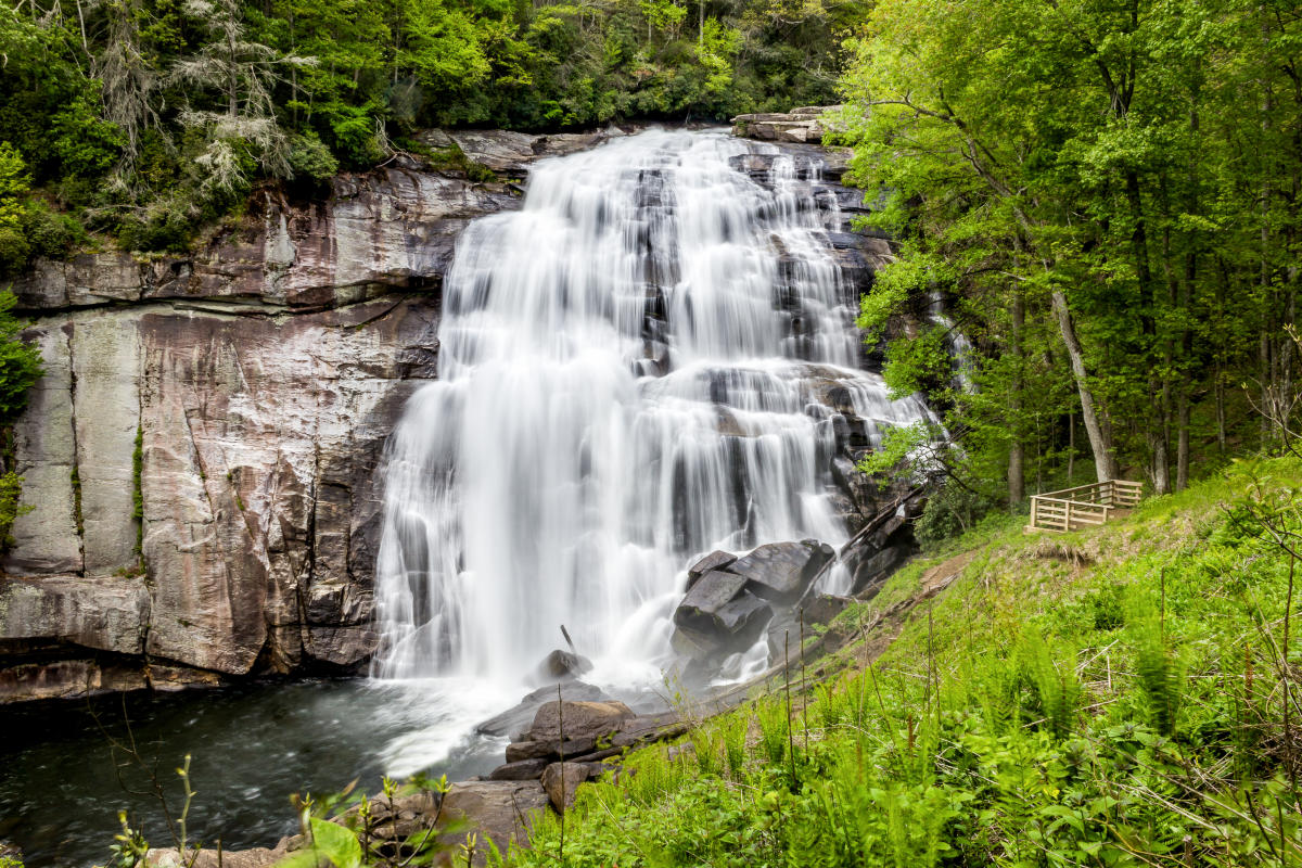 Rainbow Falls in Gorges State Park