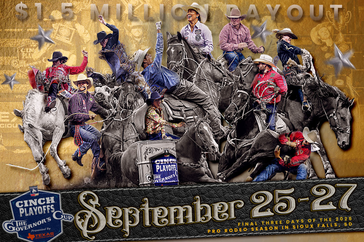 Cinch Playoffs at Denny Sanford PREMIER Center on September 25 - 27, 2026.