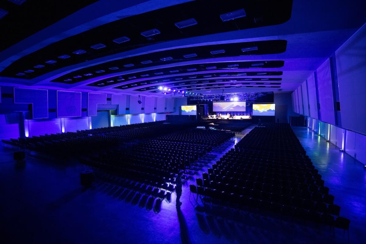 Chisholm Hall lights