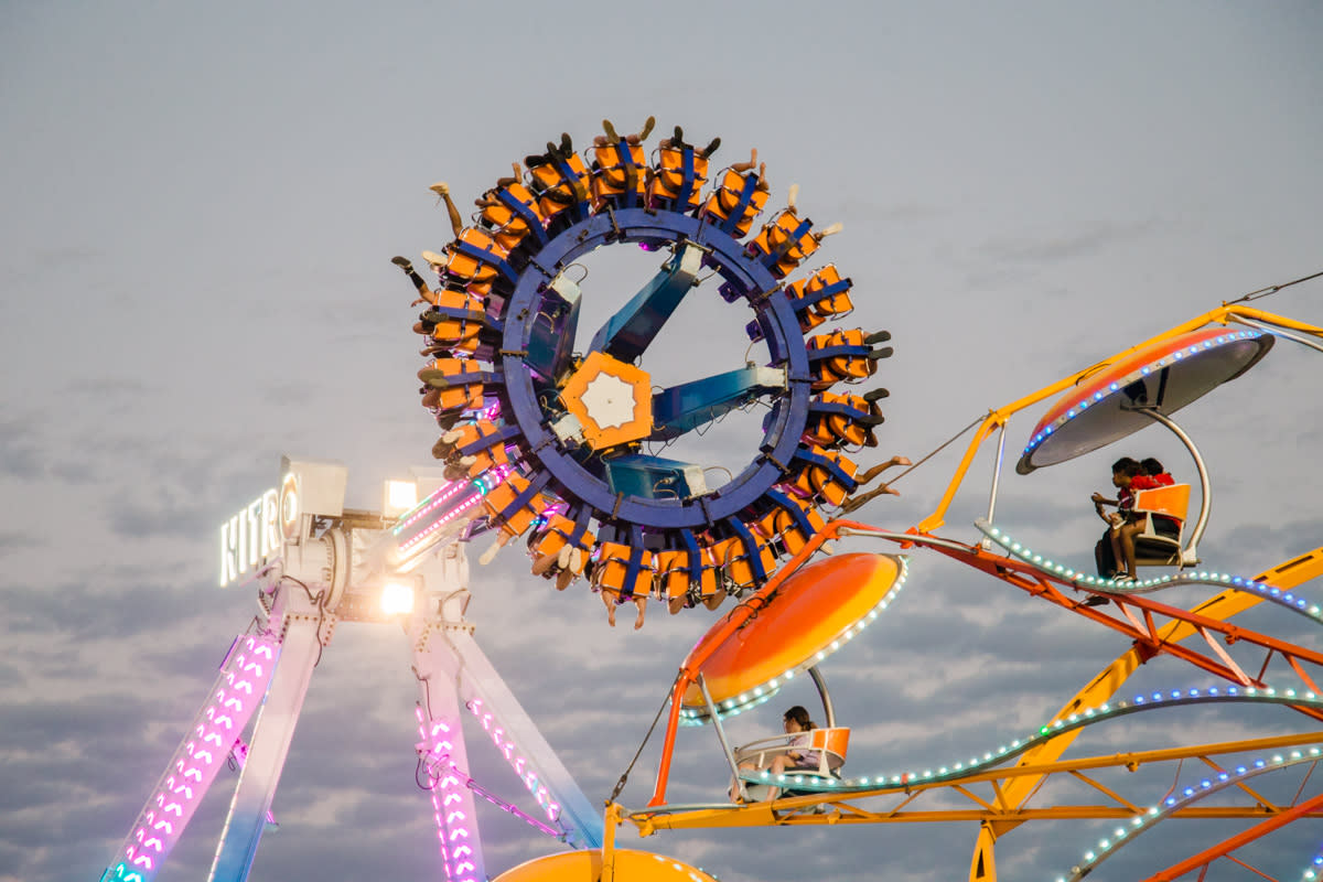 Fairground Fun on the Big Wheel at the FeNaClNG Festival Karratha
