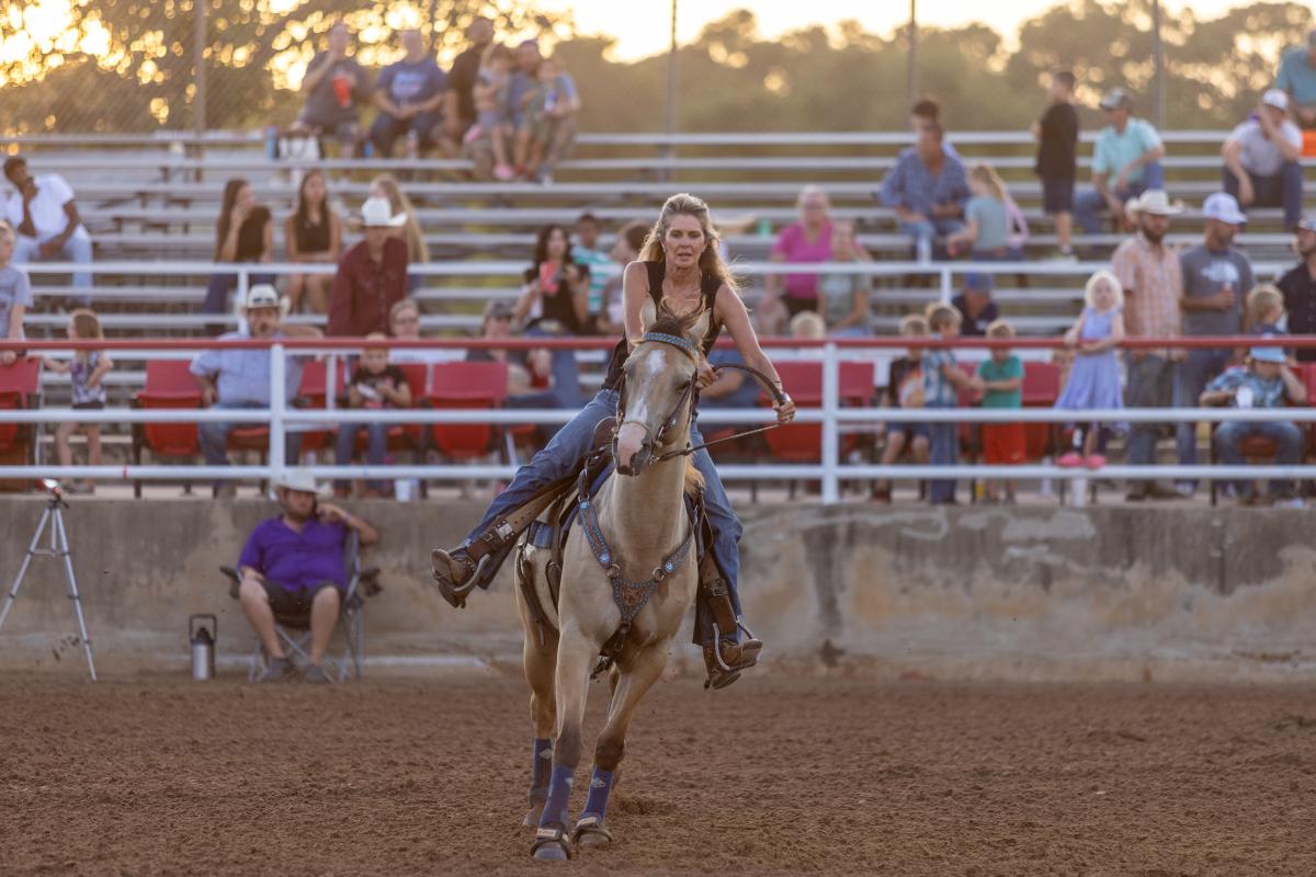 Barrel Racer at Bastrop Homecoming and Rodeo