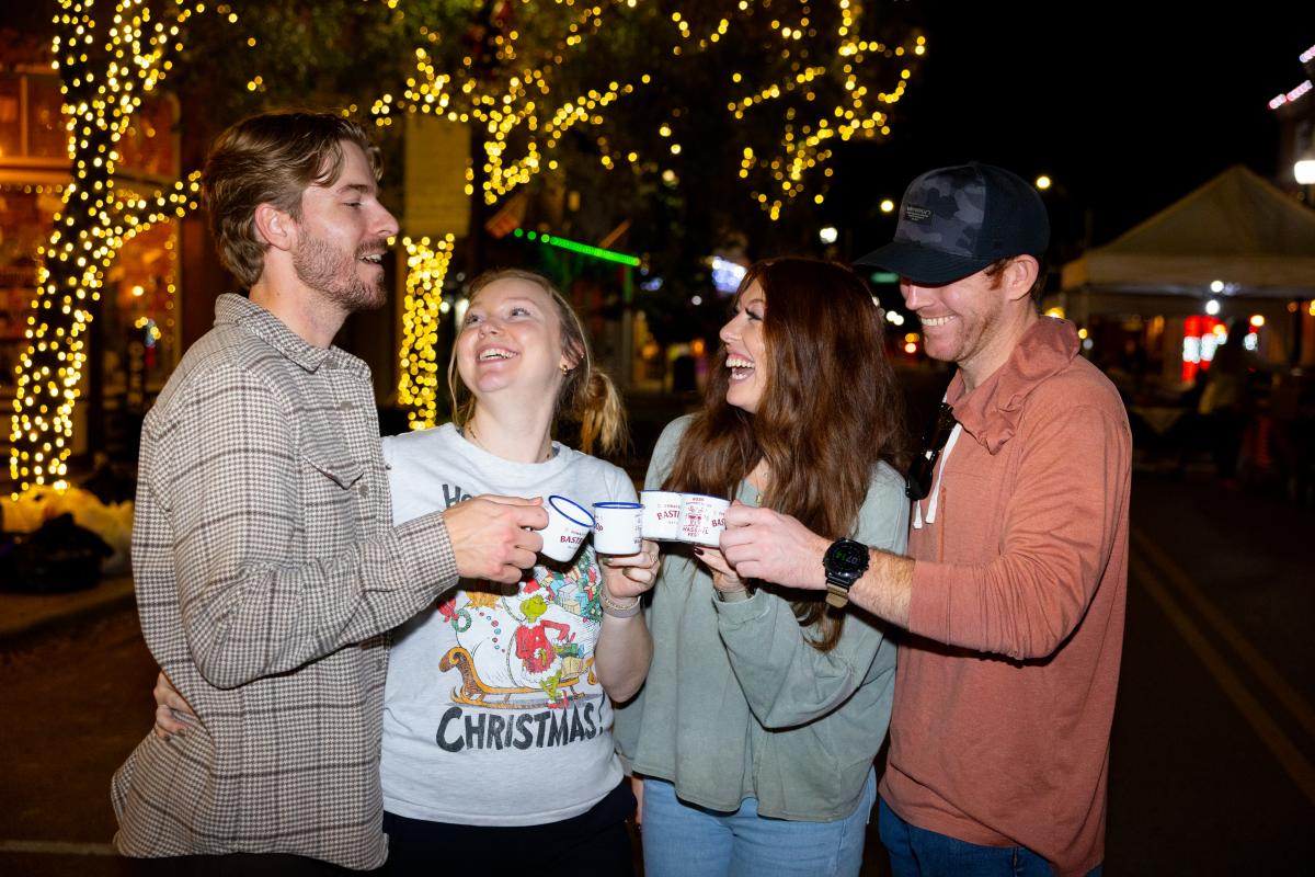 People Enjoying Wassail Fest