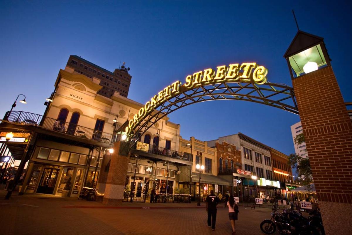 Crockett Street Entertainment District Entrance