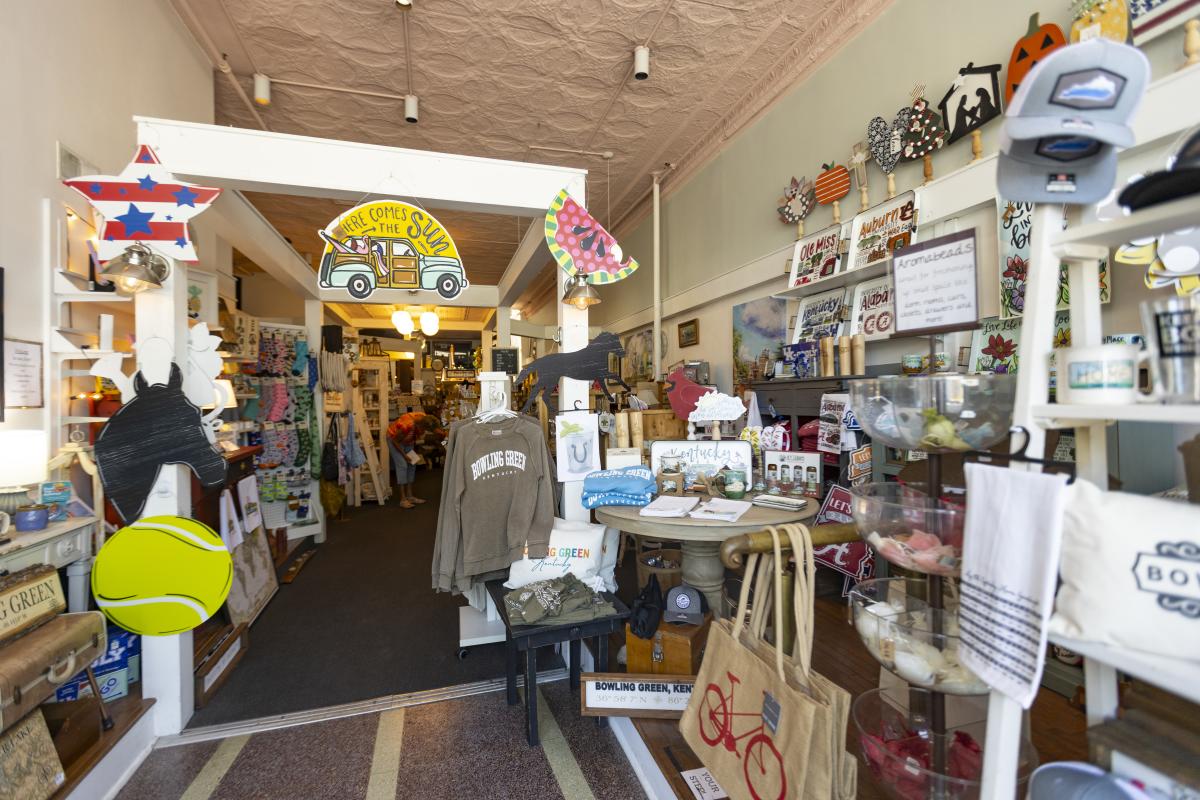 The interior of the store Candle Makers on the Square in Bowling Green, KY.