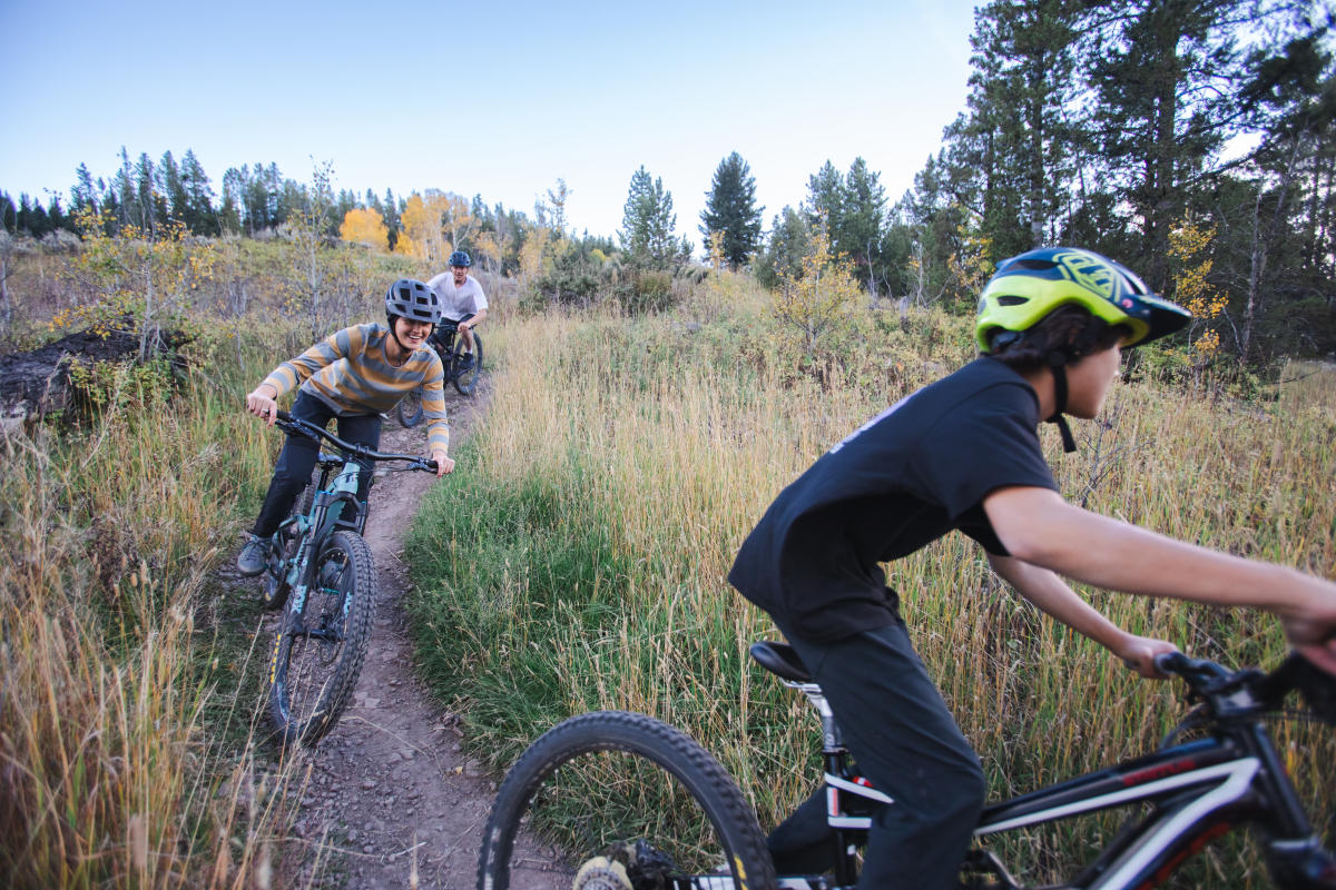 Mountain biking trails in Big Sky