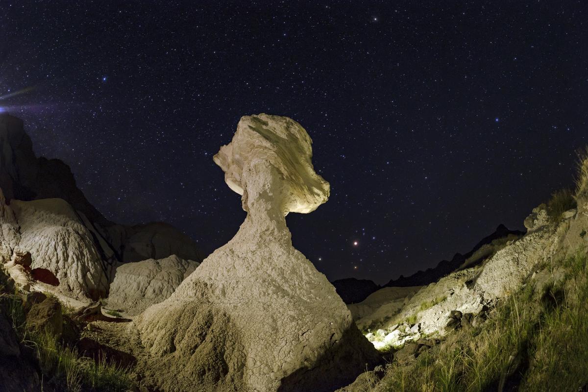 Badlands National Park Night Sky