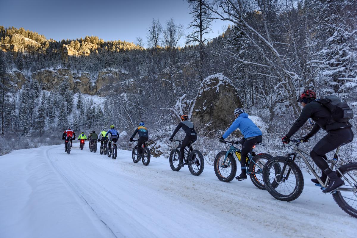 Fat Biking in Spearfish Canyon