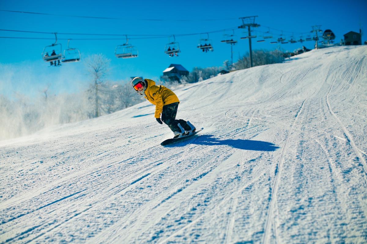 Beech Mountain Snowboarder