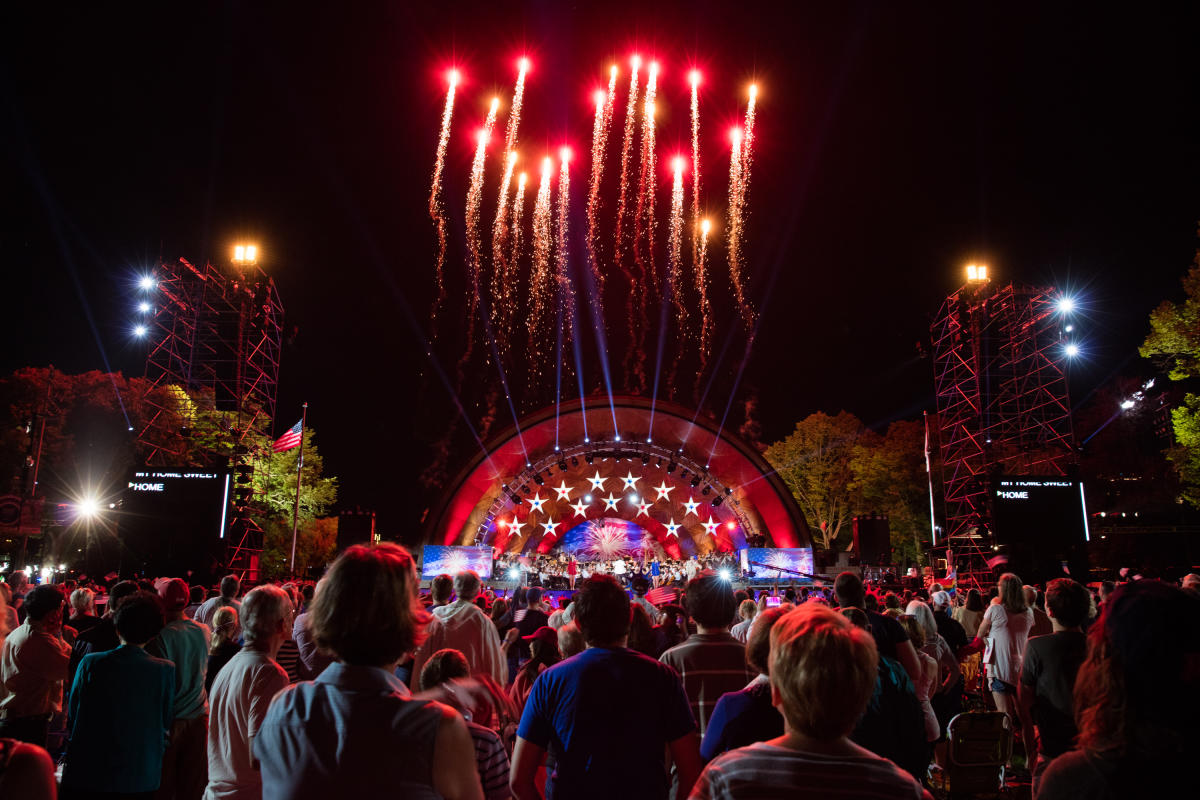 Boston Pops Fireworks over the Hatch Shell