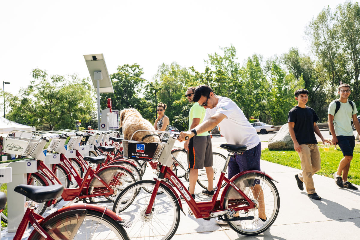 Boulder B-Cycle with Dog