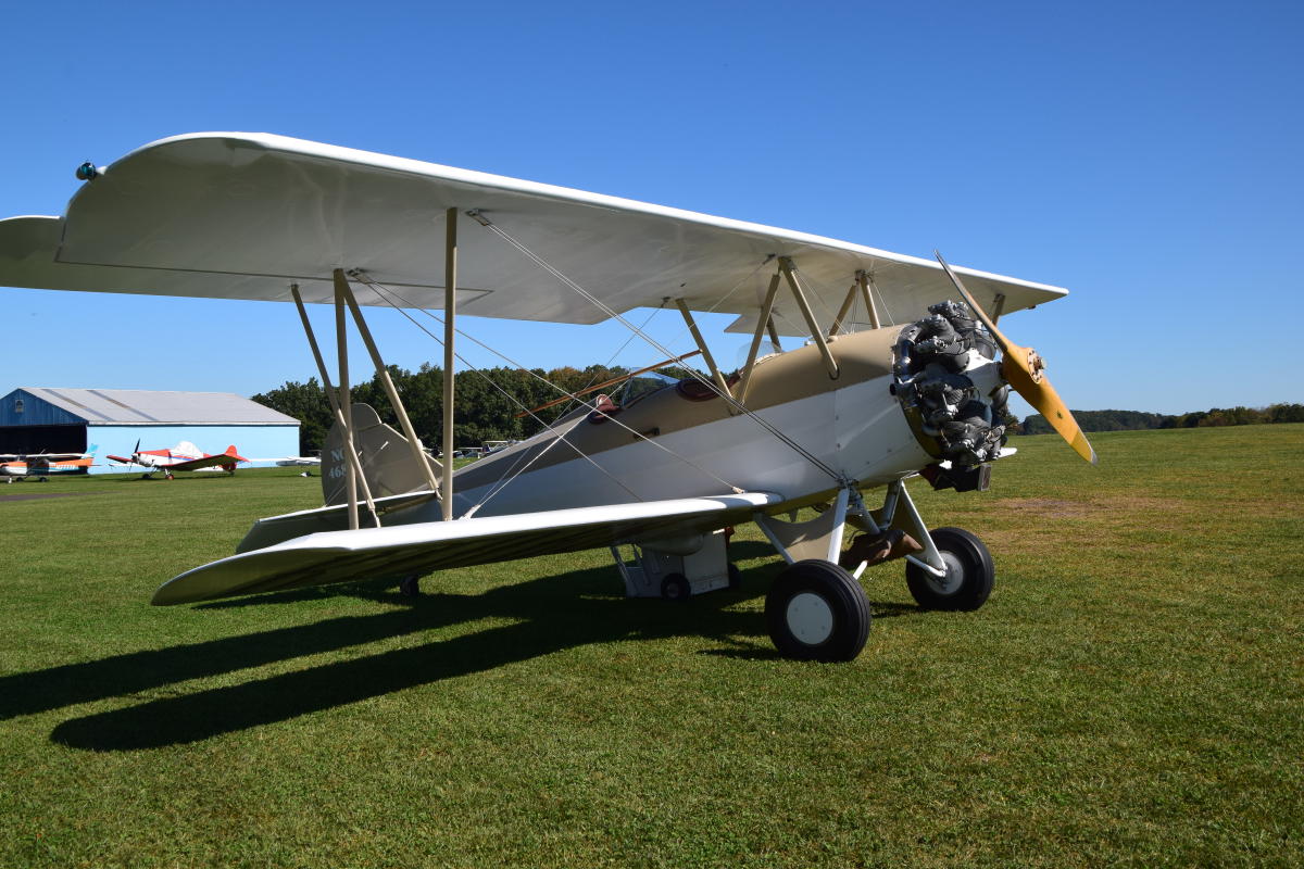 Biplane at Van Sant Airfield