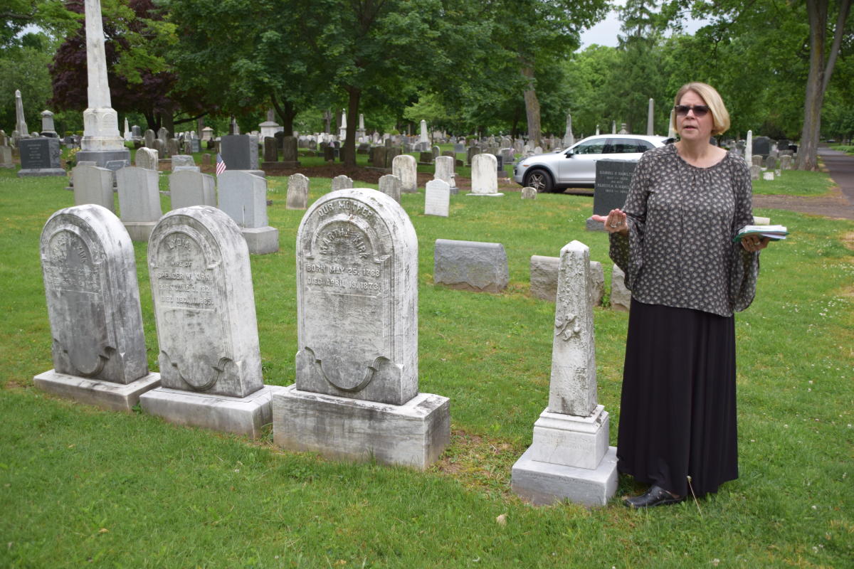 Tammy Schane in Doylestown Historic Cemetery
