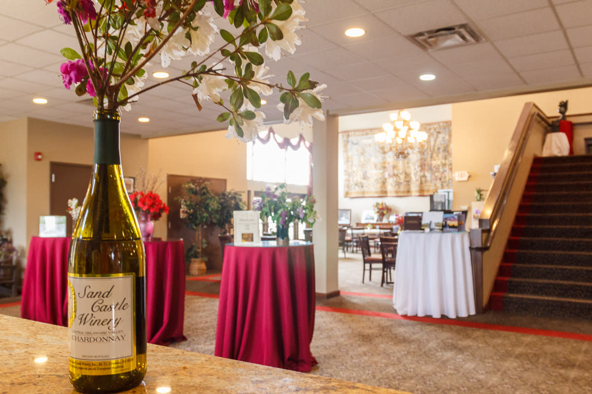 Sand Castle Winery flowers