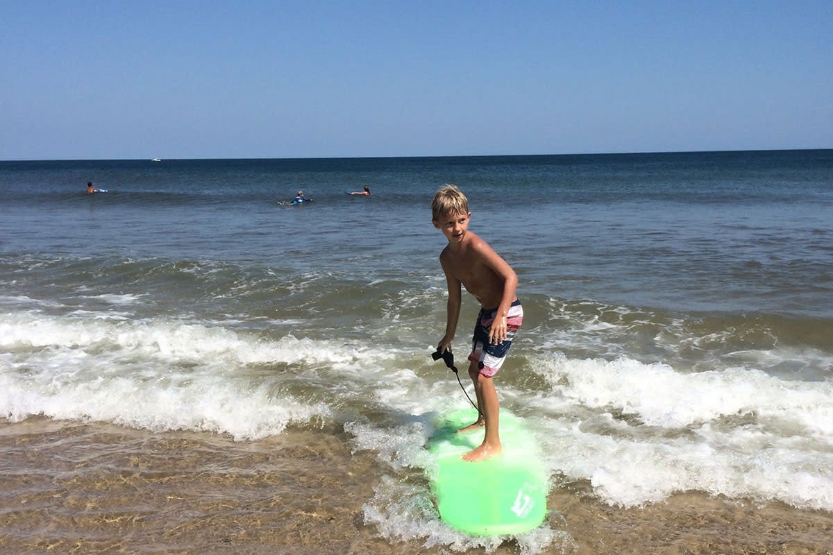 Surfing at Cape Cod National Seashore