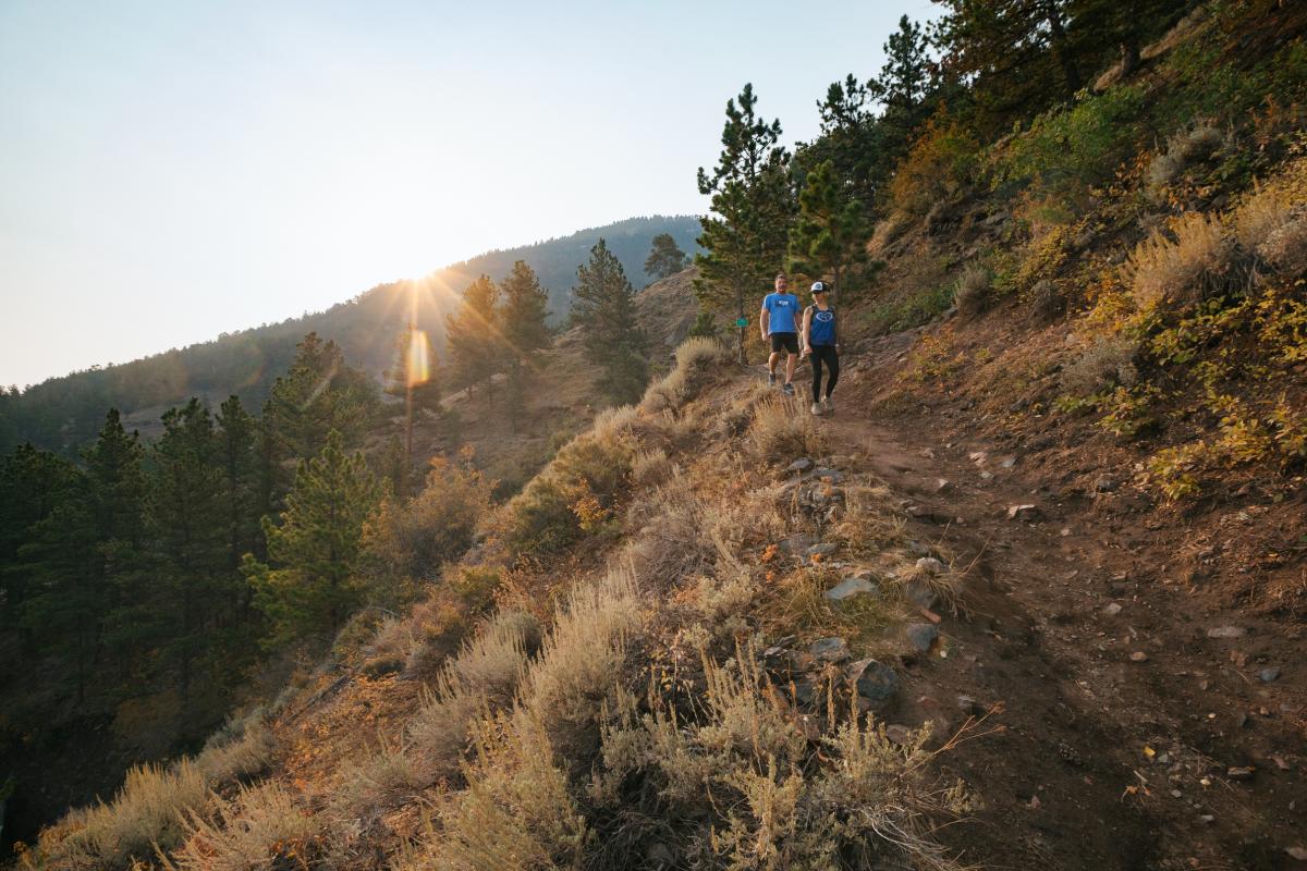 Couple Hiking on Casper Mountain