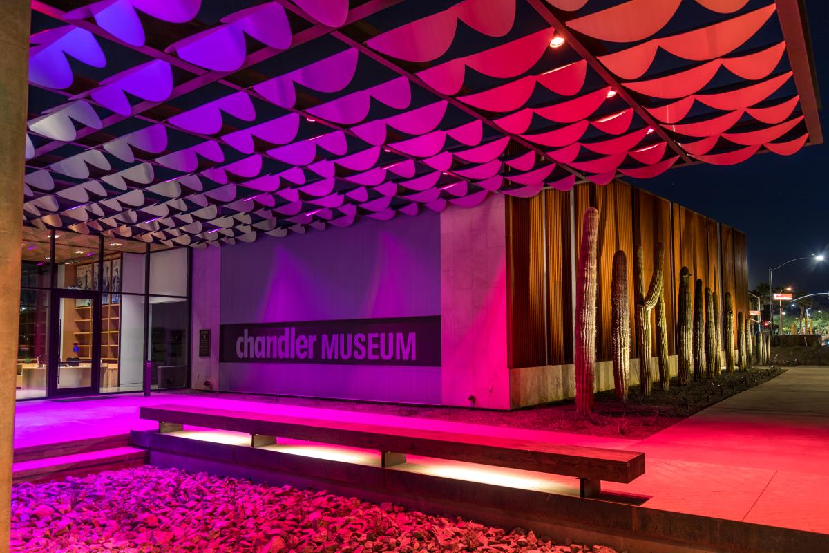 Chandler Museum - Exterior at Night