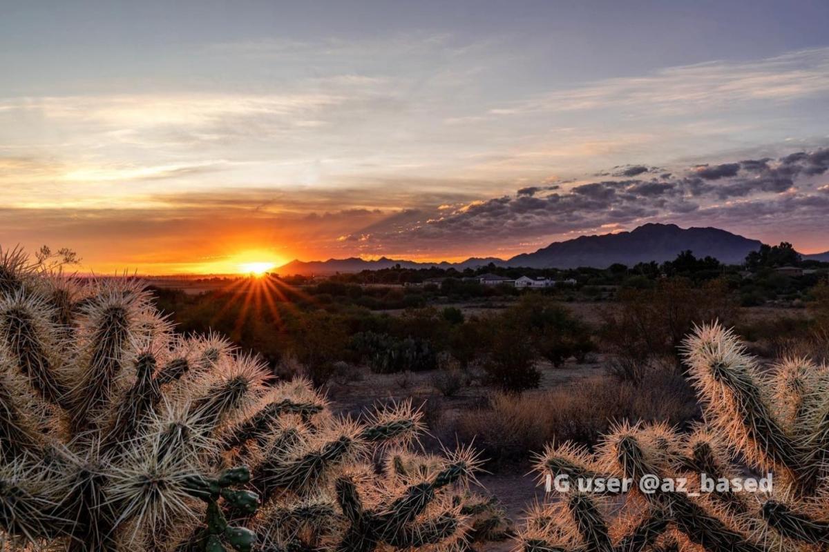 Veterans Oasis Park at Sunrise by IG user @az_based