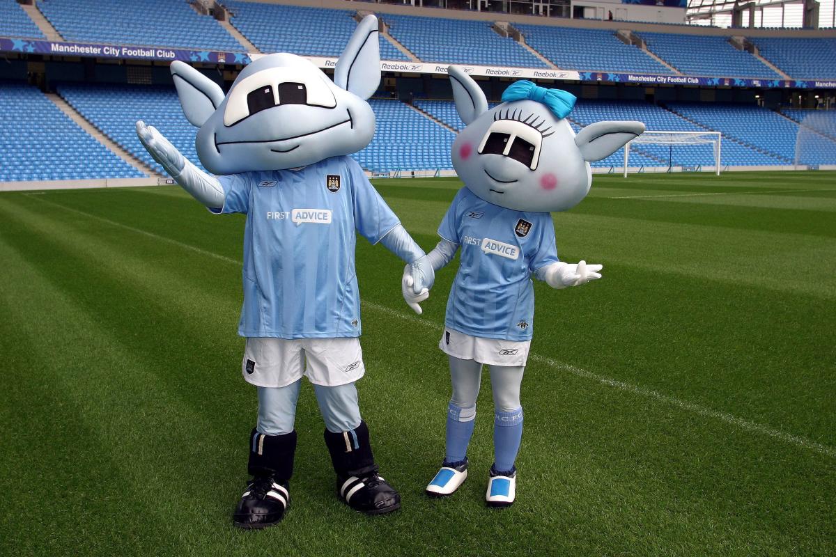 Manchester City Mascots, Manchester & Moonbeam