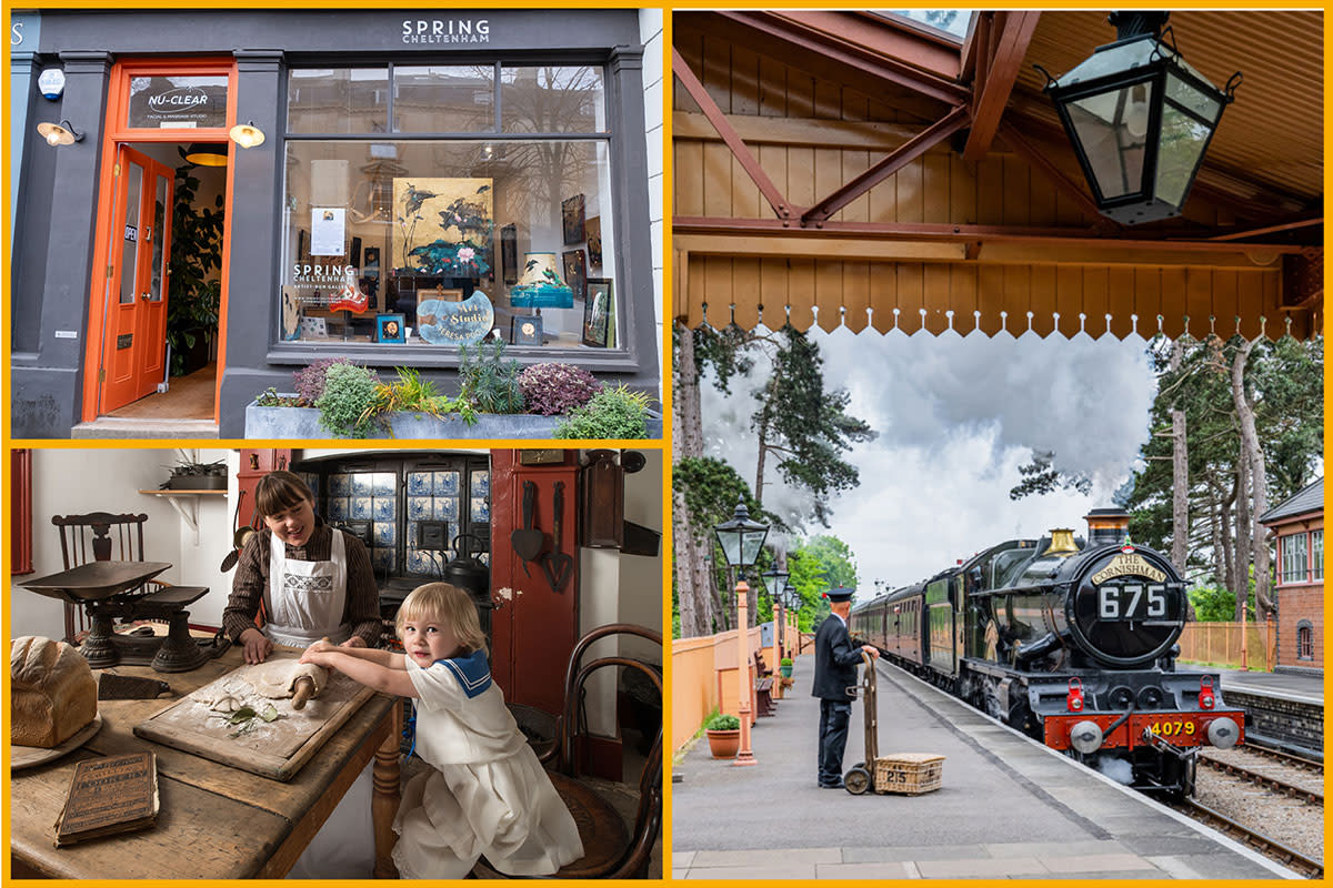 Spring Gallery, Holst Victorian House, GWSR steam train