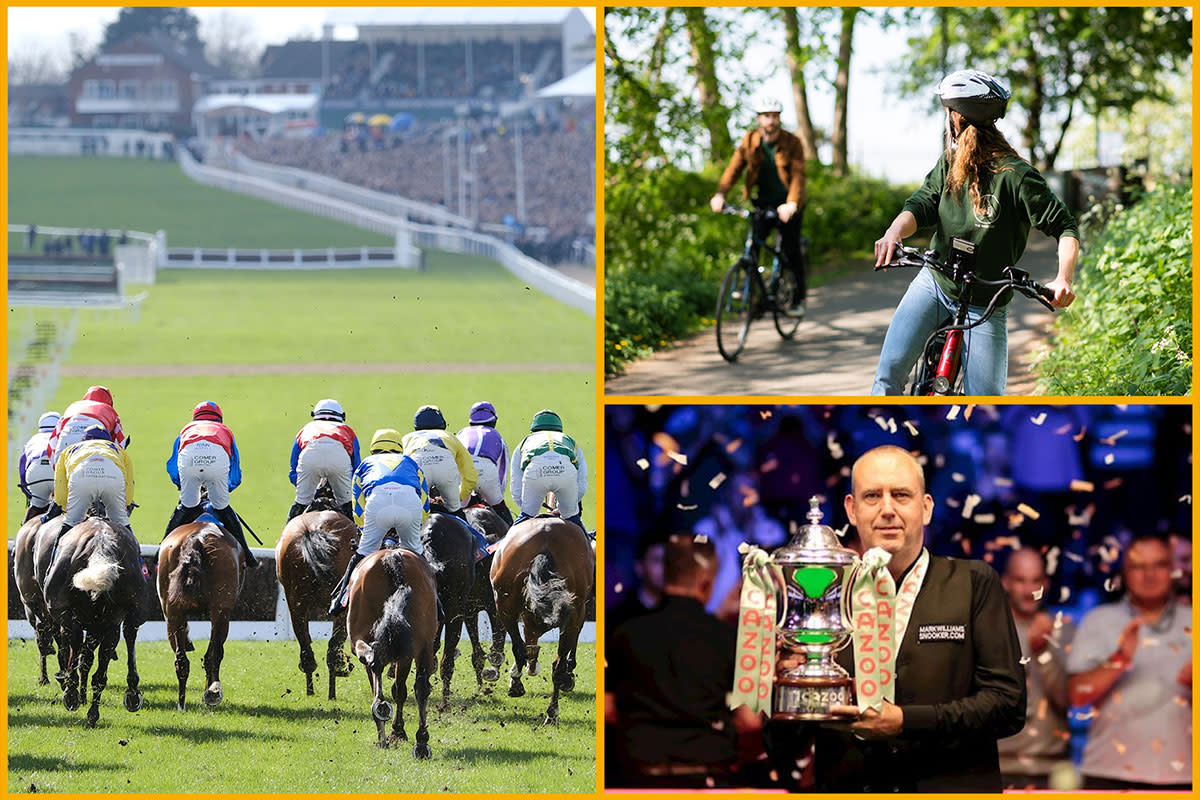 The Cheltenham Festival, Cycling, British Open Snooker