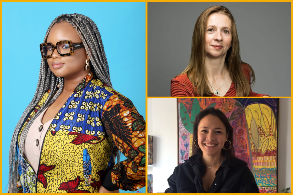 Collage (left to right) Oyinkan Braithwaite, Ann Morgan, Emily Itami