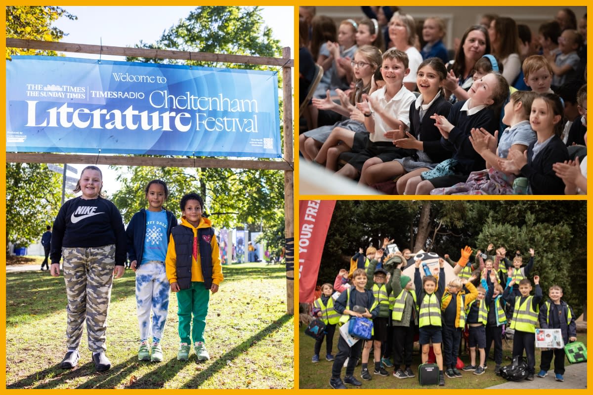 Images of children enjoying Cheltenham Festivals in its 80th year