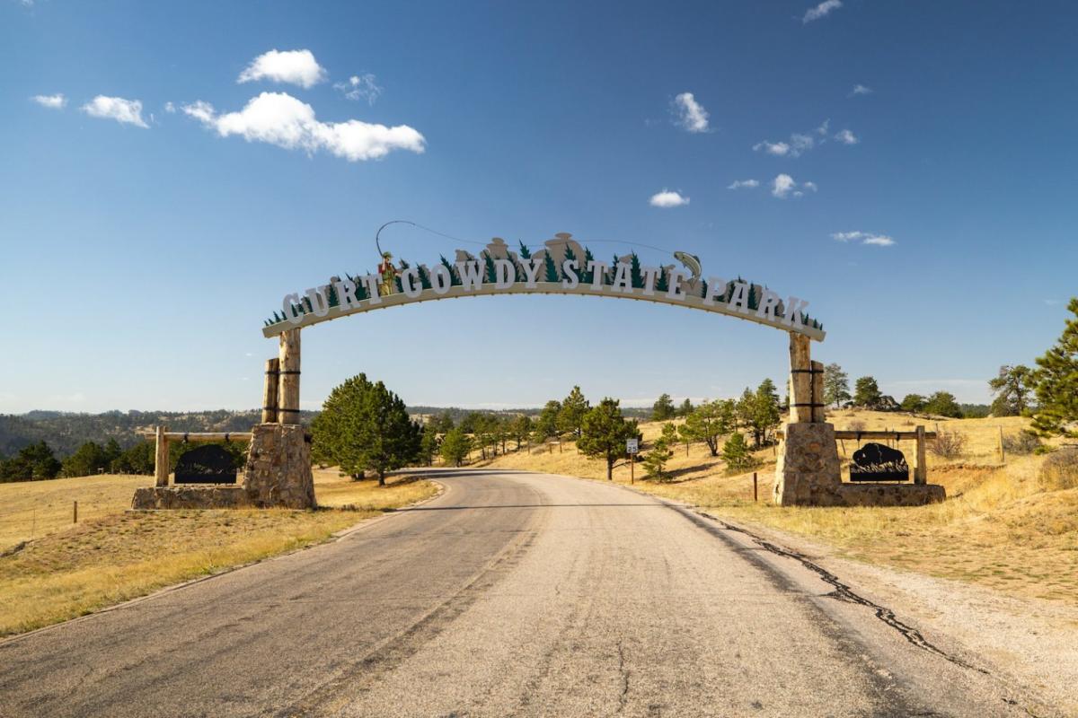 Enterance to Curt Gowdy State Park outside Cheyenne, Wyoming