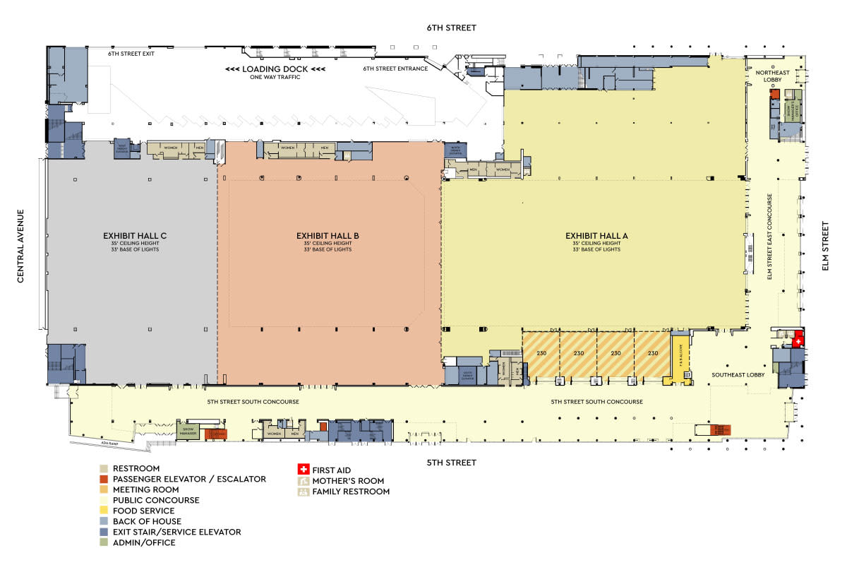 Level 1 Floor Plans Cincinnati Convention Center
