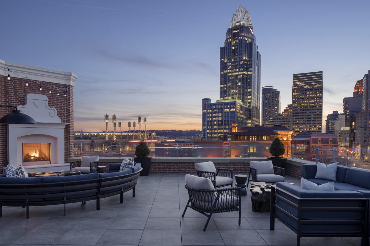 Rooftop View at Lytle Hotel Cincinnati