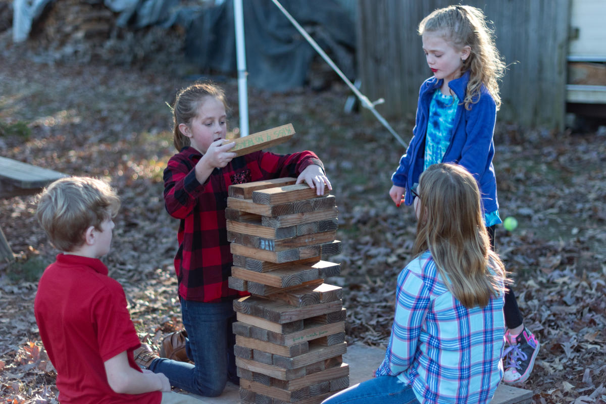 children playing outdoor games