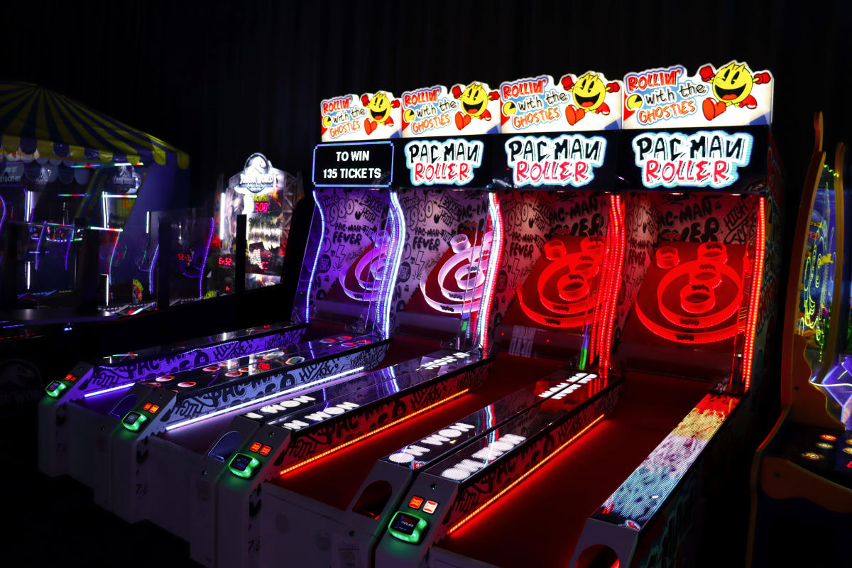 Skee ball inside of Dave & Buster's, Clarksville-TN