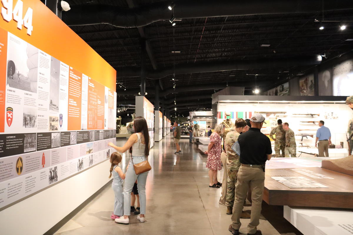 People explore the TN Wings of Liberty Museum.