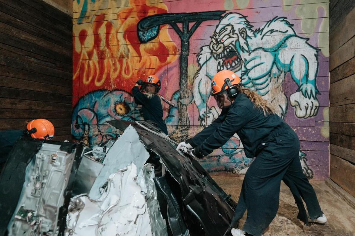 Rage room at Rage'N Axe