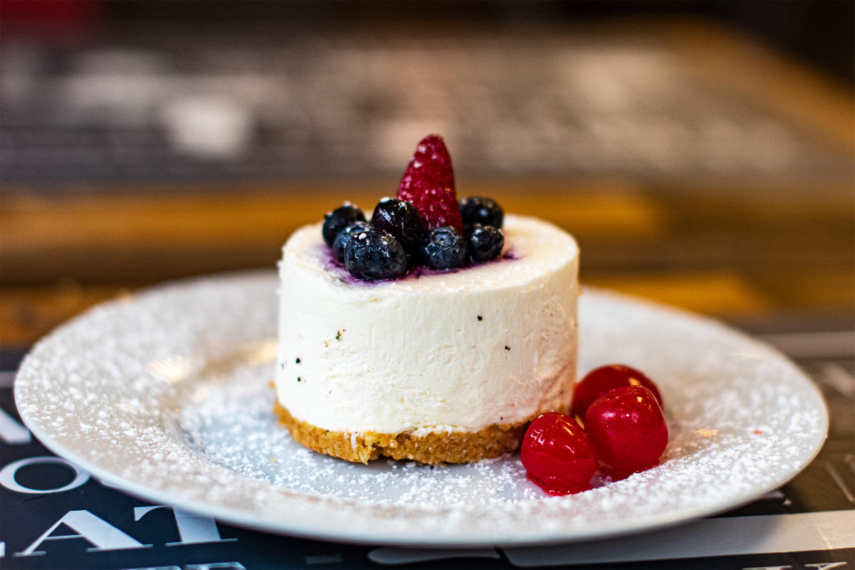 single-serving cheesecake from Madeleine's