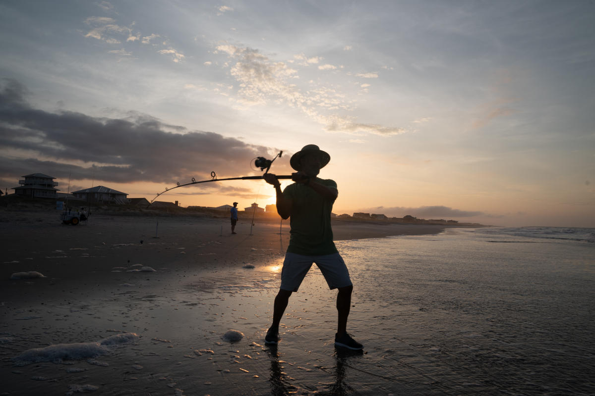 Surf Fishing at Sunrise