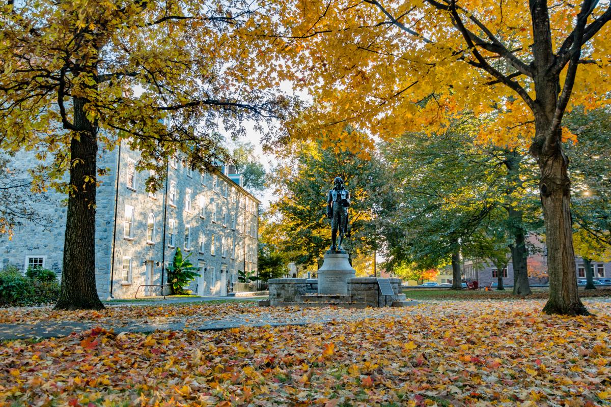 Statue of Benjamin Rush In Front Of Dickinson College In Carlisle, PA