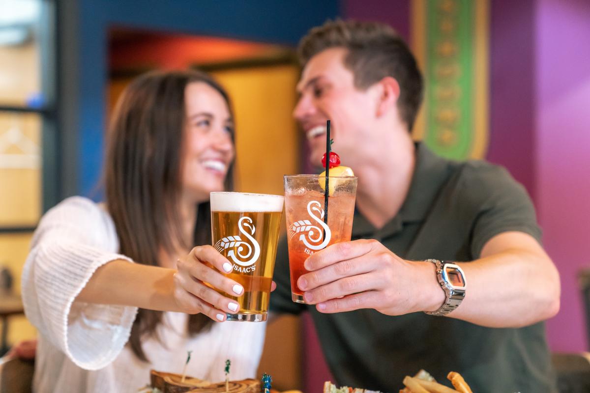 Couple At A Table At Molly Pitcher Brewing Company In The Cumberland Valley