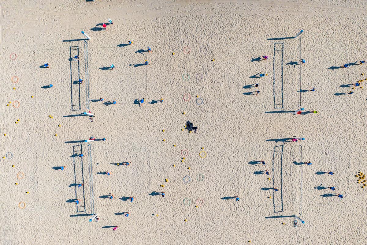 Volleyball Courts at Doheny State Beach