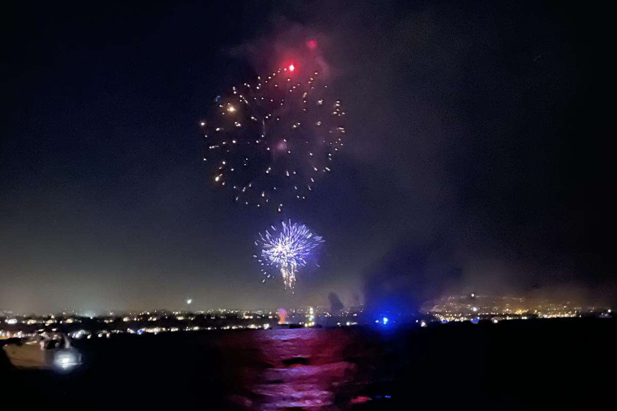 Fireworks over Dana Point