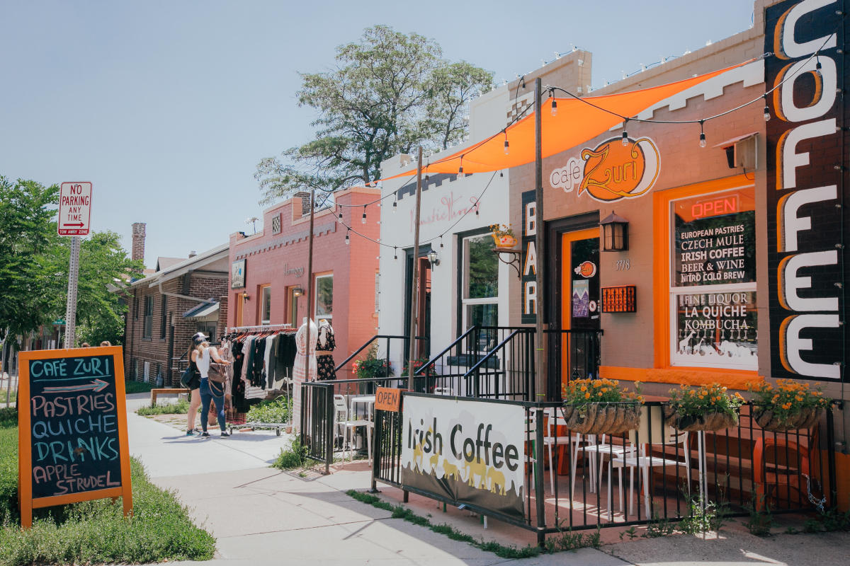 Highland neighborhood in Denver, Colorado, in daytime