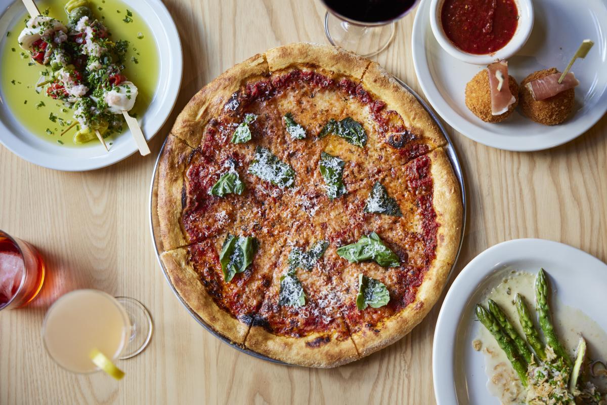 A pizza from Bar Torino in Easton, PA