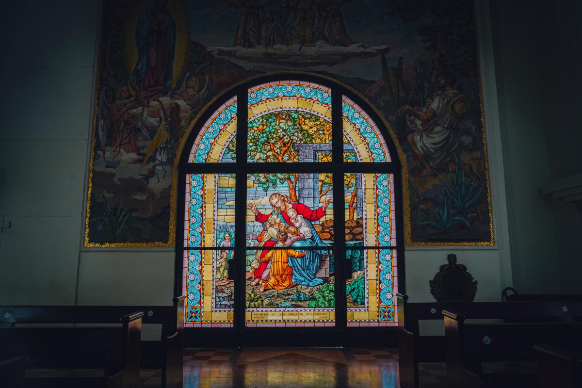 Stained glass. Moca