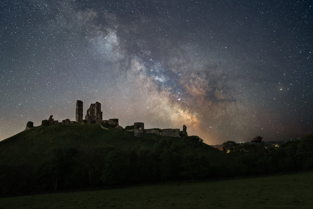Corfe Castle Milky Way