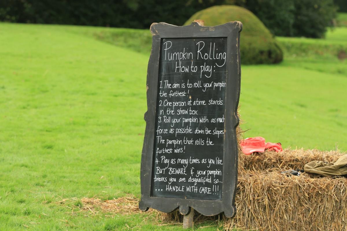 Forde Abbey Pumpkin Rolling