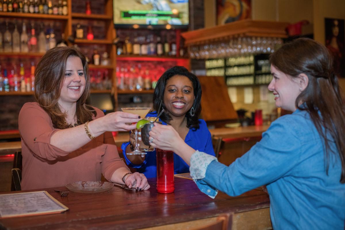 Ladies Toasting at Eclipse Di Luna