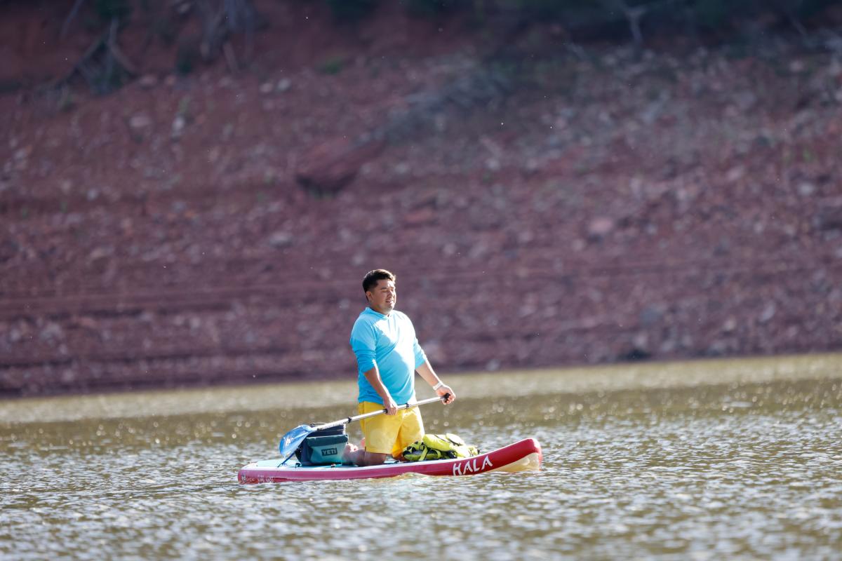 SUP at Lemon Reservoir During Summer | Rhyler Overend | Visit Durango