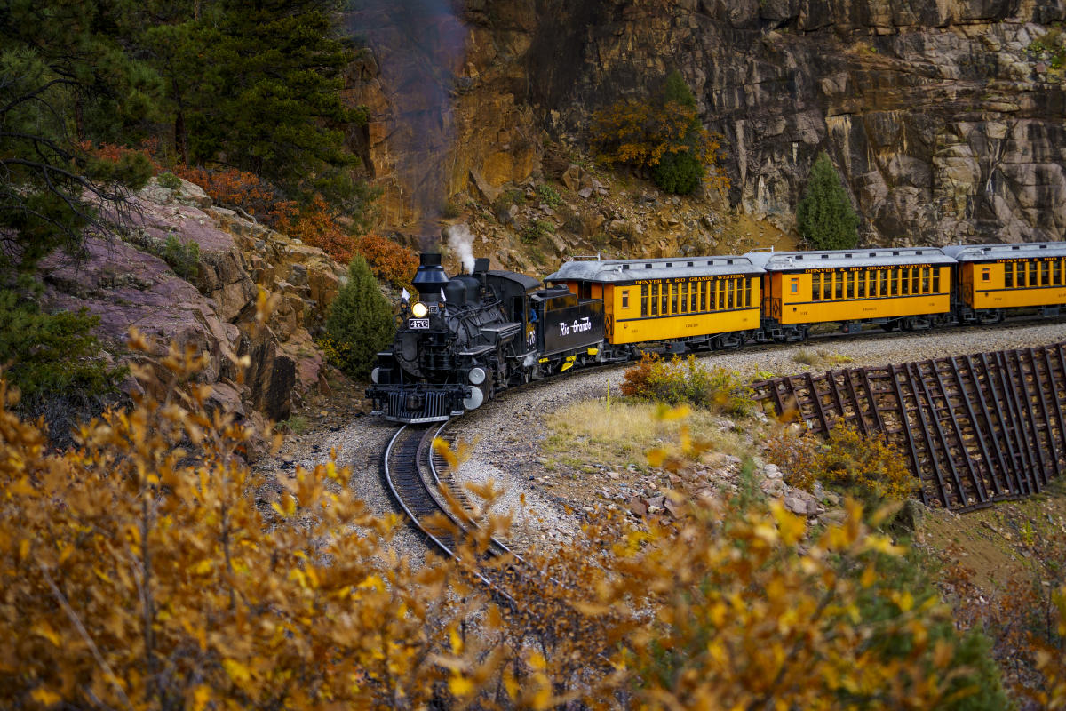 Durango Train During Fall Photo Train Event